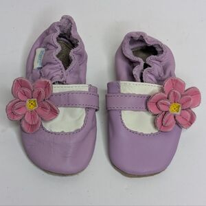 Robeez Flower Baby Leather Shoe 0-6m